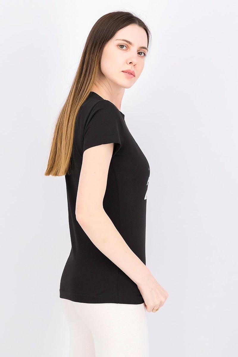 PUMA Women Regular Fit Short Sleeve Training Top, Black - Image 4